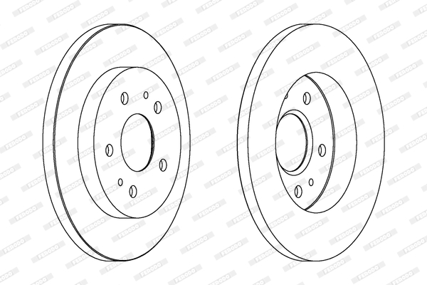 FERODO DDF1387-SET Féktárcsa (Ár 2db-ra, készlet)