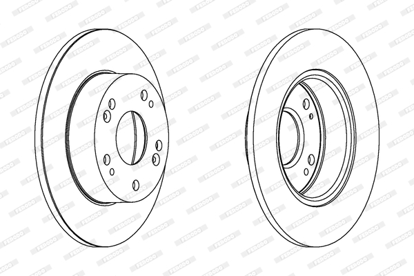 FERODO DDF1390C-SET Féktárcsa (Ár 2db-ra, készlet)