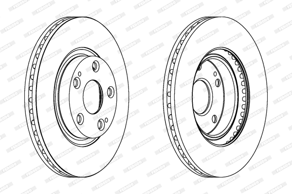 FERODO DDF1401 Féktárcsa (Ár 2db-ra) 1db rendelése=2db tárcsa