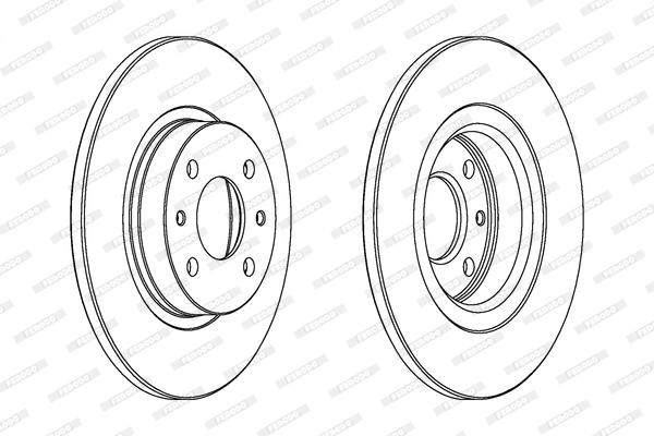 FERODO 1001388921 DDF141C-SET - féktárcsa