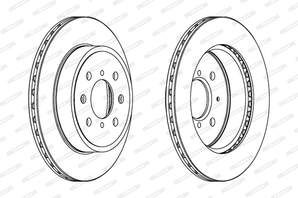 FERODO 1001389251 DDF1509C-SET - féktárcsa