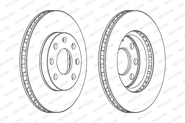 FERODO 1001388748 DDF151C-SET - féktárcsa