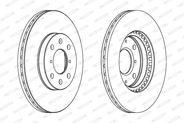 FERODO DDF1520C-SET Féktárcsa (Ár 2db-ra, készlet)