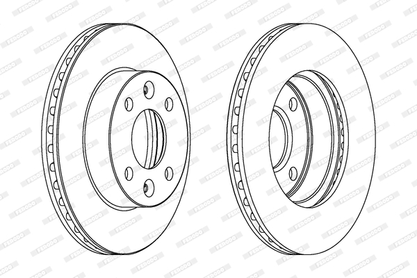 FERODO DDF1521 Féktárcsa (Ár 2db-ra) 1db rendelése=2db tárcsa