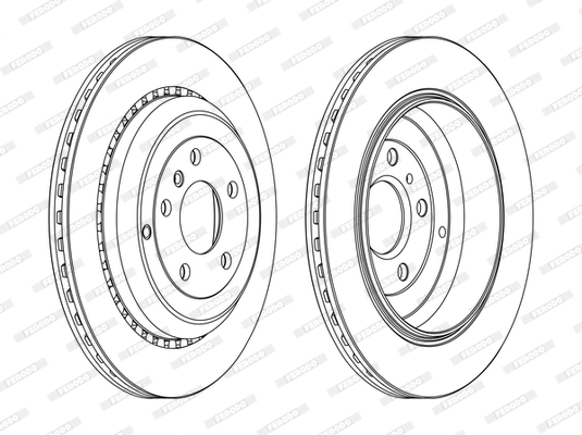 FERODO DDF1531C-SET Féktárcsa (Ár 2db-ra, készlet)