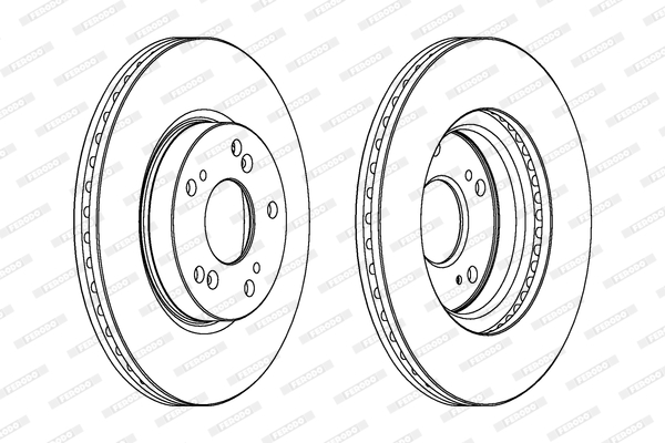 FERODO DDF1539C-SET Féktárcsa (Ár 2db-ra, készlet)