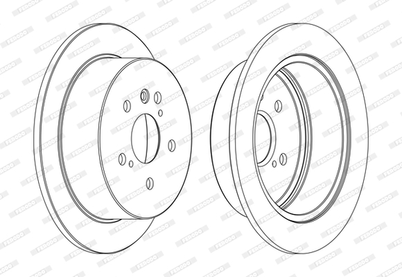 FERODO DDF1545C-SET Féktárcsa (Ár 2db-ra, készlet)