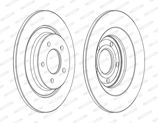 FERODO DDF1547C-SET Féktárcsa (Ár 2db-ra, készlet)