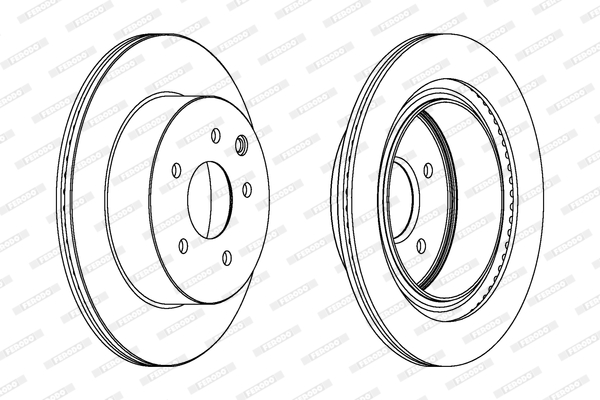 FERODO DDF1579 Féktárcsa (Ár 2db-ra) 1db rendelése=2db tárcsa