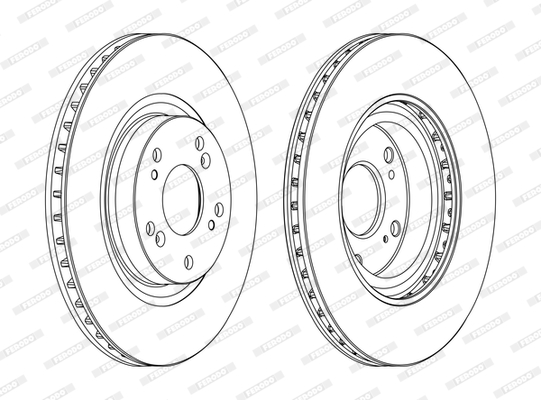 FERODO 1001391312 DDF1596C-SET - féktárcsa