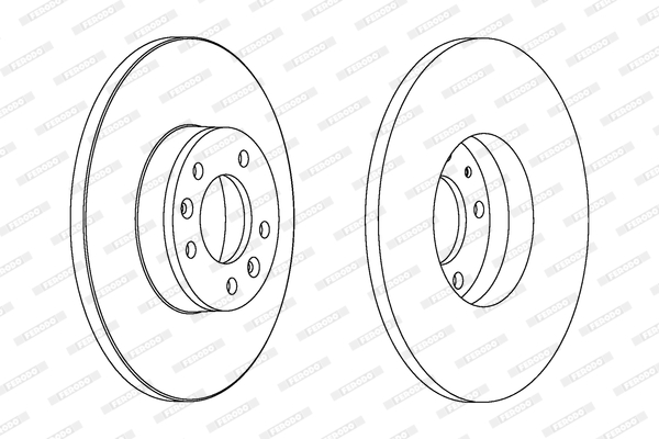 FERODO DDF1602 Féktárcsa (Ár 2db-ra) 1db rendelése=2db tárcsa