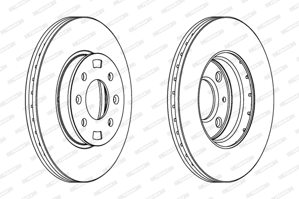 FERODO DDF1603 Féktárcsa (Ár 2db-ra) 1db rendelése=2db tárcsa