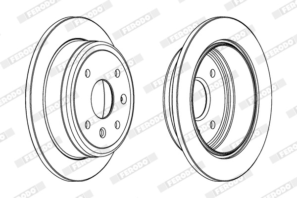 FERODO FER DDF1606 Féktárcsa