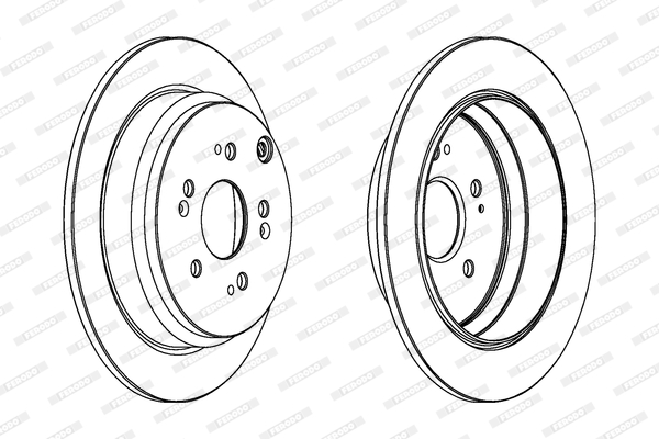 FERODO DDF1608C-SET Féktárcsa (Ár 2db-ra, készlet)