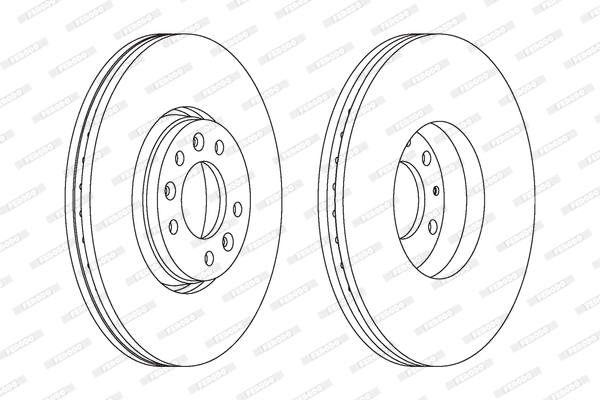 FERODO 1001389259 DDF1615C-SET - féktárcsa