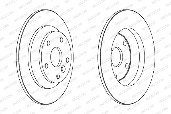 FERODO DDF1616 Féktárcsa (Ár 2db-ra) 1db rendelése=2db tárcsa