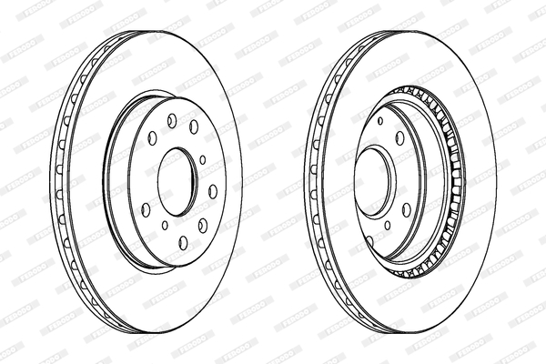 FERODO DDF1620C-SET Féktárcsa (Ár 2db-ra, készlet)