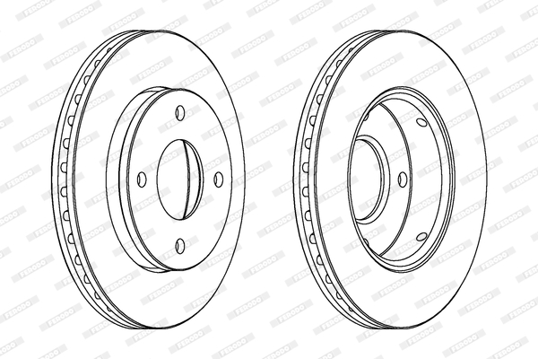 FERODO 1001389482 DDF1621C-SET - féktárcsa