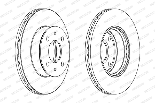 FERODO DDF1632 Féktárcsa (Ár 2db-ra) 1db rendelése=2db tárcsa