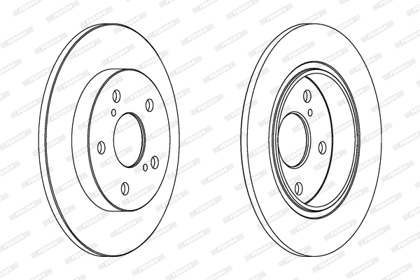 FERODO 1001389420 DDF1645C-SET - féktárcsa