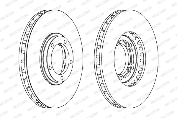 FERODO DDF1658 Féktárcsa (Ár 2db-ra) 1db rendelése=2db tárcsa