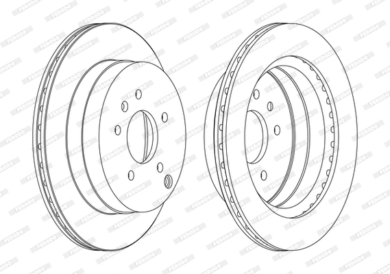 FERODO 1001389451 DDF1660C-SET - féktárcsa