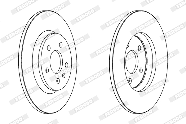FERODO DDF1666C Féktárcsa