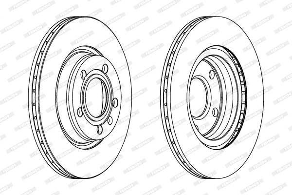 FERODO 1001388633 DDF1708C-SET - féktárcsa