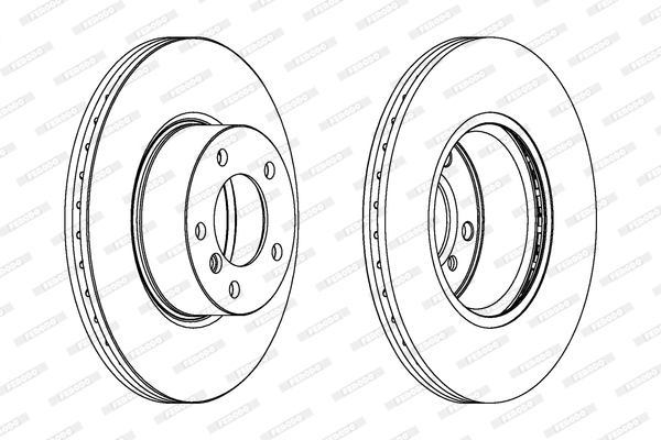 FERODO 1001389683 DDF1717C-SET - féktárcsa