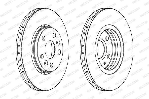 FERODO 1001389484 DDF1733C-SET - féktárcsa