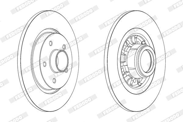 FERODO DDF1734-1 DDF1734-1 DISC FRANA LIVRABIL NUMAI PERECHE - PRET