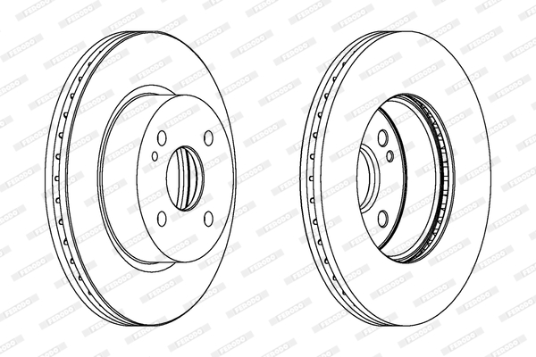 FERODO DDF1738C-SET Féktárcsa (Ár 2db-ra, készlet)