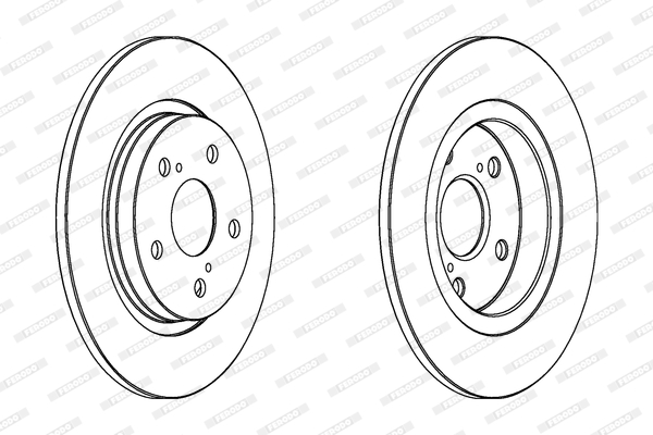 FERODO 1001389406 DDF1755C-SET - féktárcsa