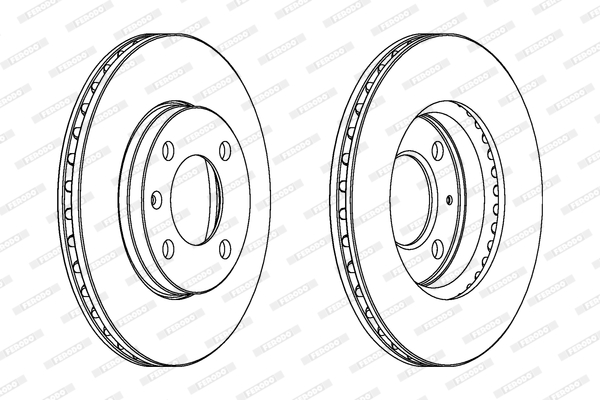 FERODO 1001388750 DDF175C-SET - féktárcsa