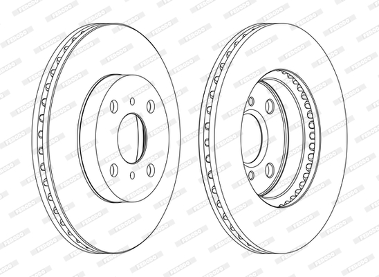 FERODO DDF1779C-SET Féktárcsa (Ár 2db-ra, készlet)