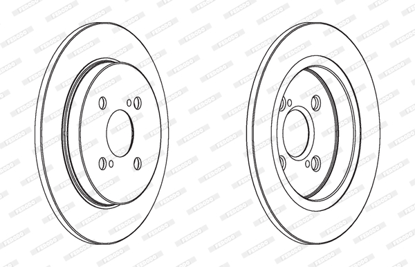 FERODO DDF1781C-SET Féktárcsa (Ár 2db-ra, készlet)