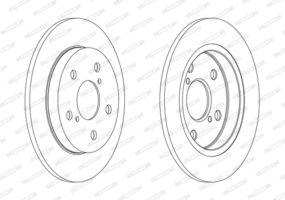 FERODO DDF1788C-SET Féktárcsa (Ár 2db-ra, készlet)