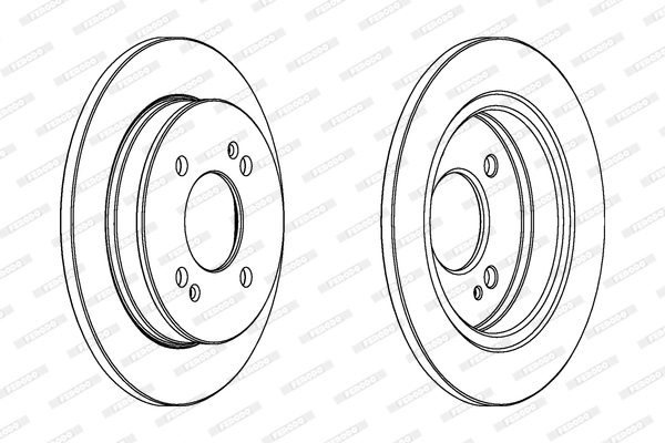 FERODO 1001389106 DDF1793C-SET - féktárcsa