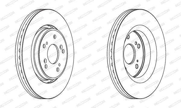 FERODO DDF1820C-SET Féktárcsa (Ár 2db-ra, készlet)