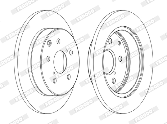 FERODO 1001389475 DDF1846C-SET - féktárcsa