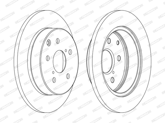 FERODO DDF1846C-SET Féktárcsa (Ár 2db-ra, készlet)