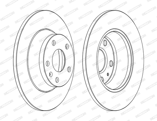 FERODO DDF1848C-SET Féktárcsa (Ár 2db-ra, készlet)