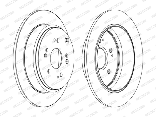 FERODO DDF1860C-SET Féktárcsa (Ár 2db-ra, készlet)