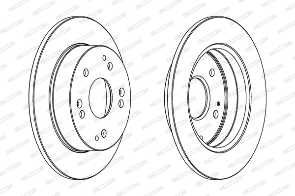 FERODO 1001389570 DDF1861C-SET - féktárcsa