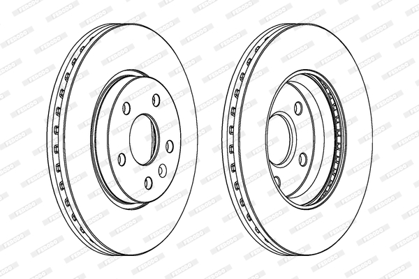 FERODO 1001389452 DDF1869C-SET - féktárcsa