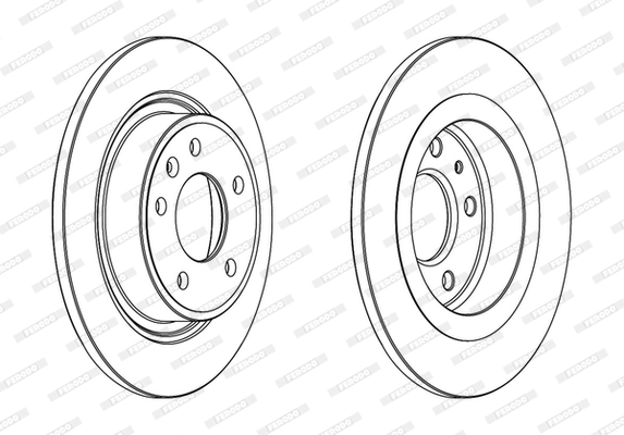 FERODO 1001389455 DDF1871C-SET - féktárcsa