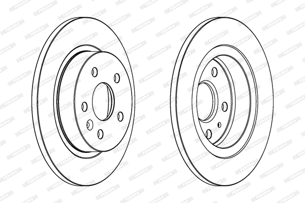 FERODO 1001389453 DDF1872C-SET - féktárcsa