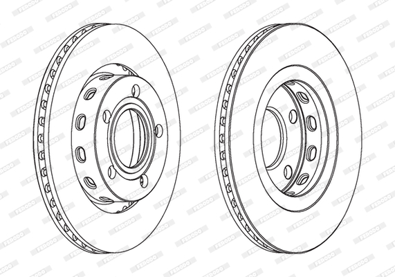 FERODO DDF1896C-SET Féktárcsa (Ár 2db-ra, készlet)