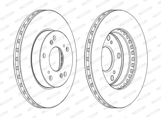 FERODO 1001389585 DDF1939C-SET - féktárcsa