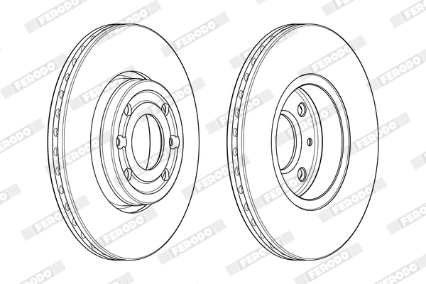 FERODO 1001926934 DDF1978-SET - féktárcsa